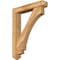 Ekena Millwork Imperial Arts and Crafts Rough Sawn Bracket w/ Offset Brace, Western Red Cedar, 6"W x 32"D x 40"H BKT0604X32X40IMP03RWR - alternate 1